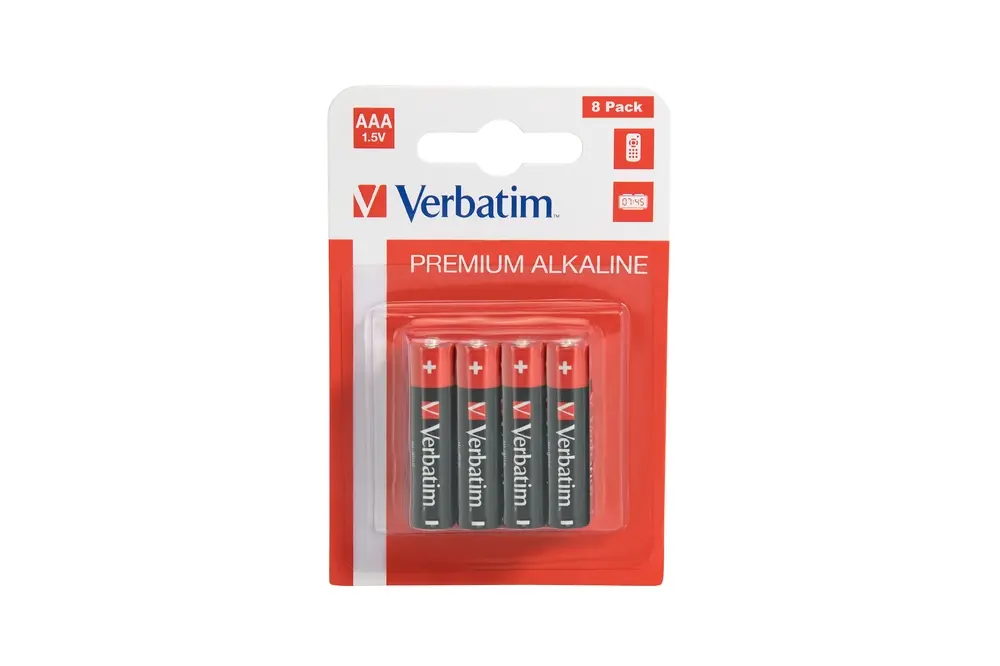 Baterie, Verbatim baterie alcalină AAA set de 8 (Hangcard)