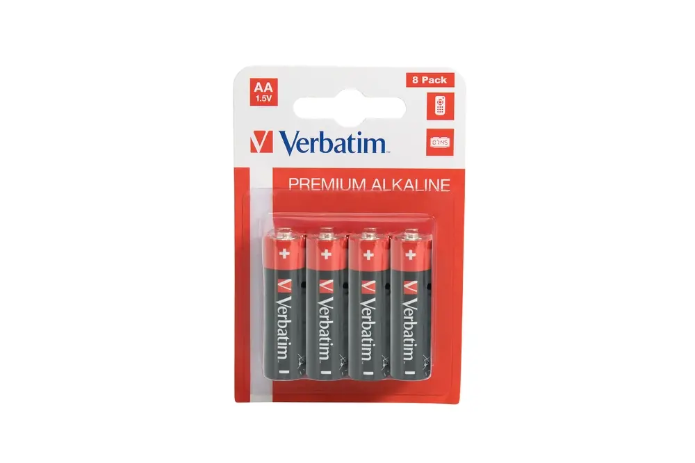 Μπαταρία, Verbatim Alkaline Battery AA 8 Pack (Hangcard)