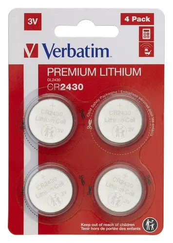 Baterie, Verbatim baterie cu litiu CR2430 3V set de 4 - 1