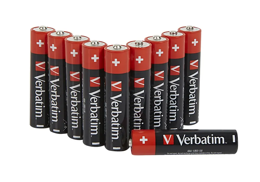 Батерия, Verbatim ALKALINE BATTERY AAA 10 PACK (HANGCARD) - image 1