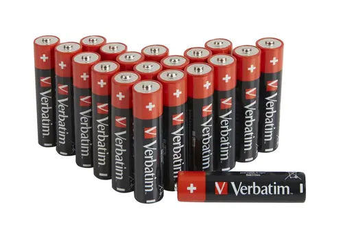 Батерия, Verbatim ALKALINE BATTERY AAA 20 PACK (HANGCARD) - image 1