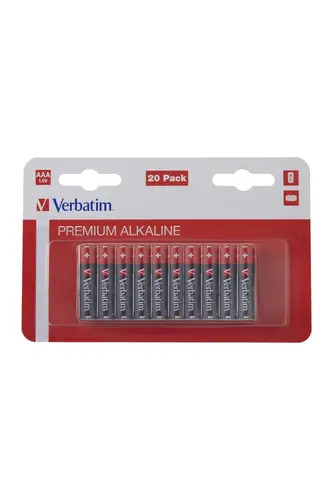 Μπαταρία, Verbatim Alkaline Battery AAA 20 Pack (Hangcard) - 1