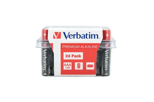 Батерия, Verbatim ALKALINE BATTERY AAA 24 PACK (BOX)