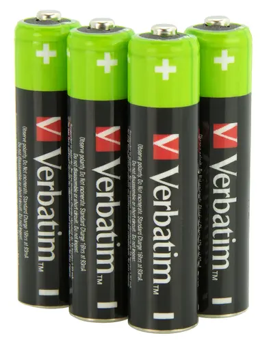 Батерия, Verbatim RECHARGEABLE BATTERY AAA 4 PACK / HR03 - image 1