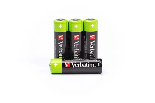 Батерия, Verbatim RECHARGEABLE BATTERY AA 4 PACK / HR6 - image 2