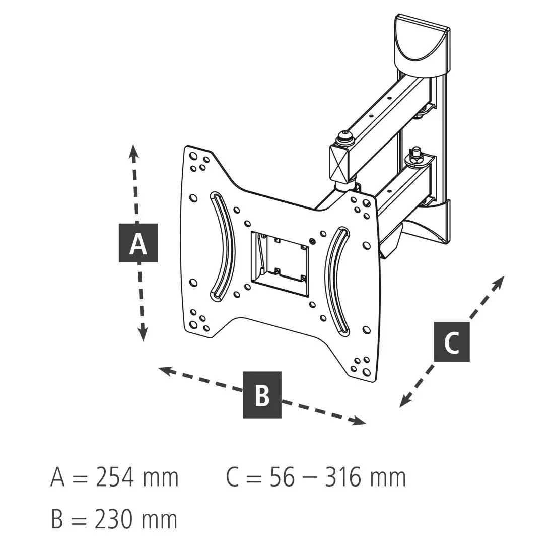 Стенна стойка за TV, Fullmotion, 122 cm (48"), 220822 - image 12