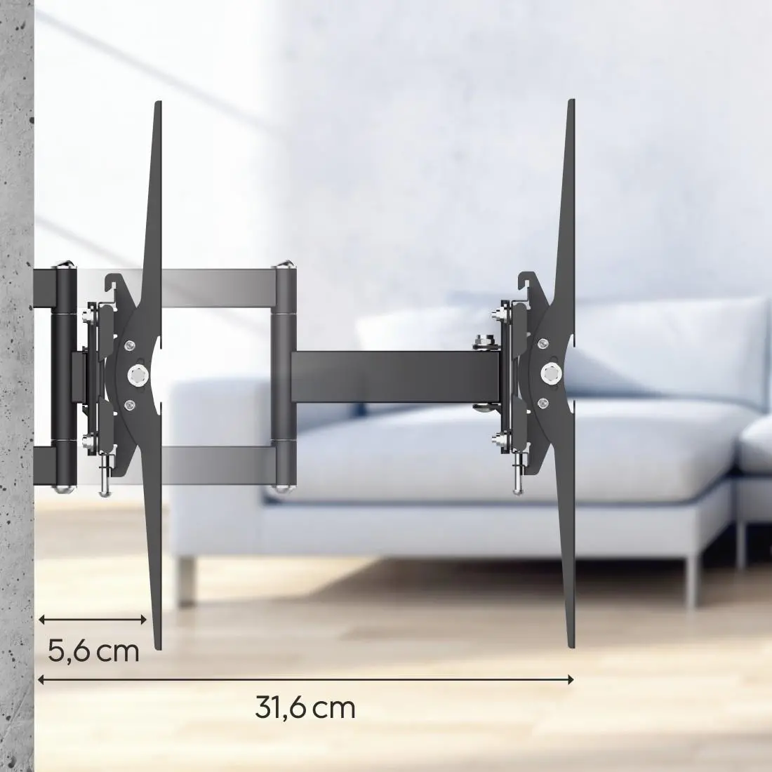 Стенна стойка за TV, Fullmotion, 122 cm (48"), 220822 - image 17
