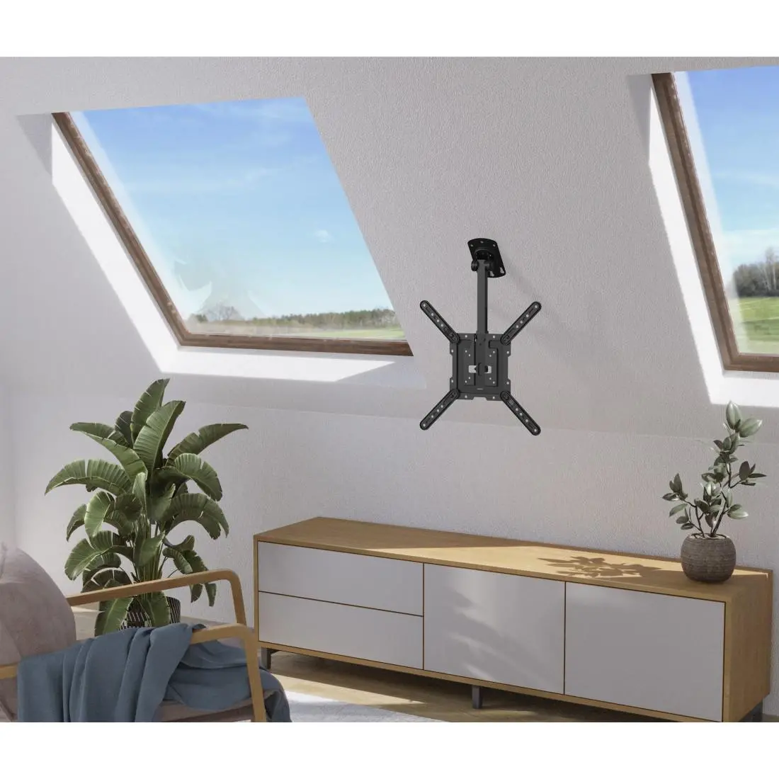 HAMA Стойка за таван  TV, регулируемa, 165 см (65"), 220877 - image 2