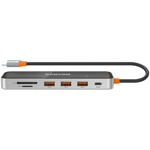 CANYON hub DS-13 7in1 4k USB-C Transparent Space Grey - image 3