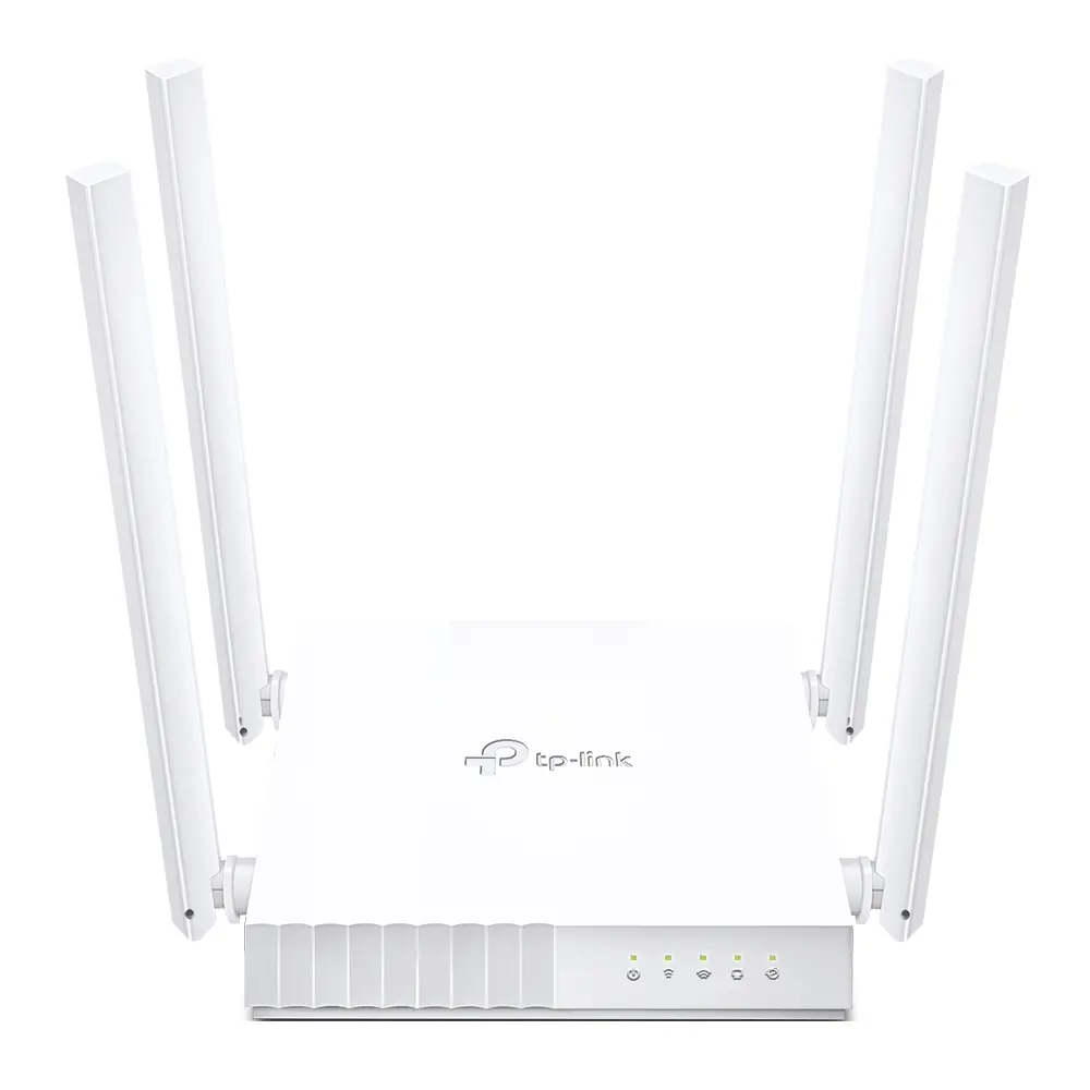 Router wireless Dual Band AC750, 433 la 5 GHz +300 Mbps la 2.4 GHz, 802.11ac/a/b/g/n, 1 port WAN 10/100 Mbps + 4 porturi LAN 10/100 Mbps, 3 antene