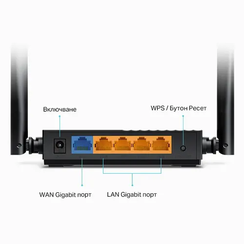 AC1200 Dual-Band Wi-Fi RouterSPEED: 400 Mbps at 2.4 GHz + 867 Mbps at 5 GHzSPEC: 4× Antennas, 1× Gigabit WAN Port + 4× Gigabit LAN PortsFEATURE: Tether App, WPA3, Access Point Mode, IPv6 Supported, IPTV, Beamforming, Smart Connect, Airtime Fairnes - image 3