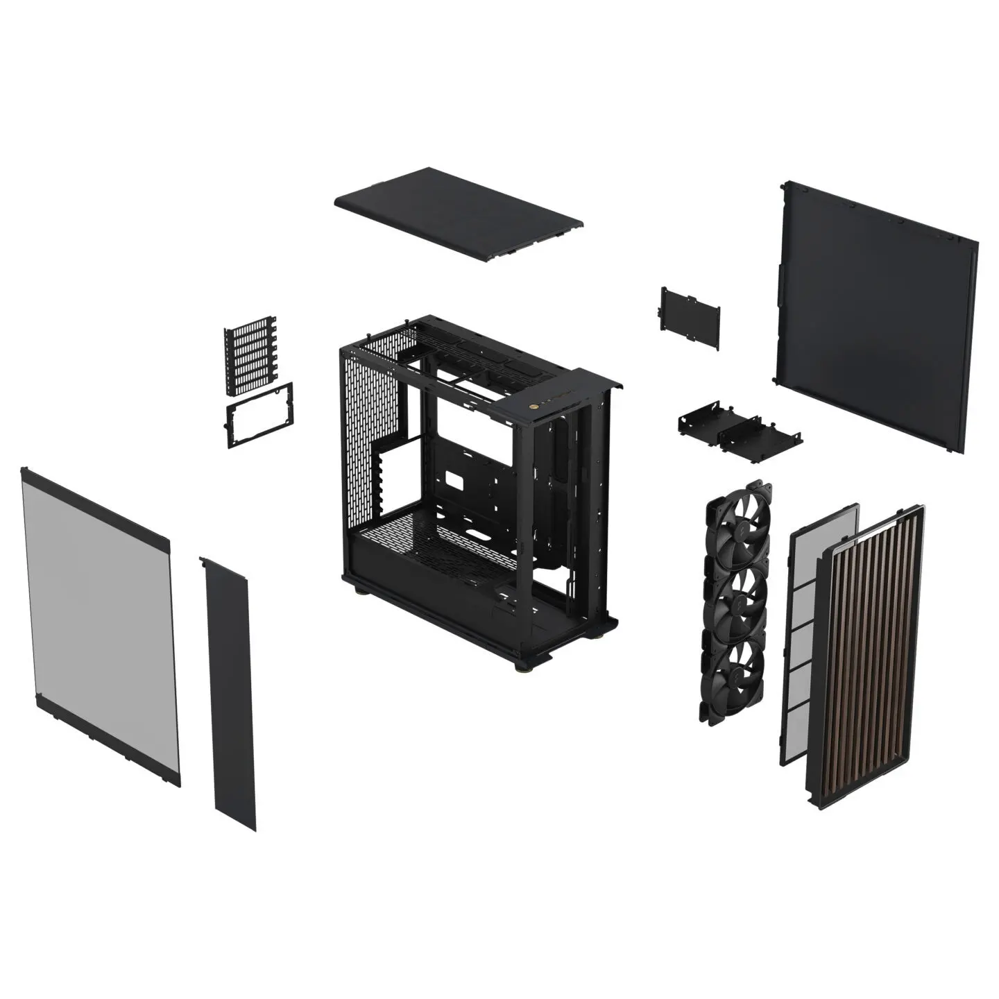 Кутия за компютър, FRACTAL DESIGN FD NORTH XL CHARC BLACK TGD - image 4
