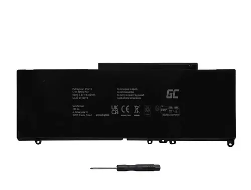 Батерия за лаптоп Dell Latitude E5250 E5450 E5550 G5M10 0WYJC2  7,6V 6200mAh GREEN CELL - image 2