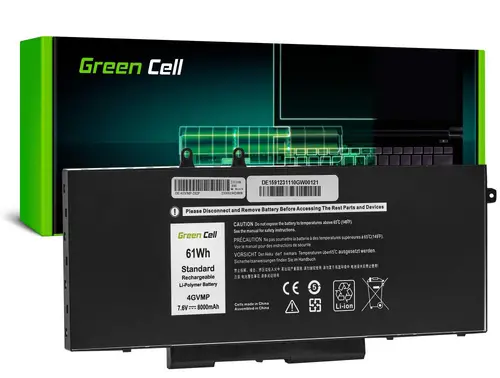 Батерия за лаптоп Dell Latitude 5400 5410 5500 5510 Precision 3540 3550 4GVMP 7,4V 8000mAh GREEN CELL