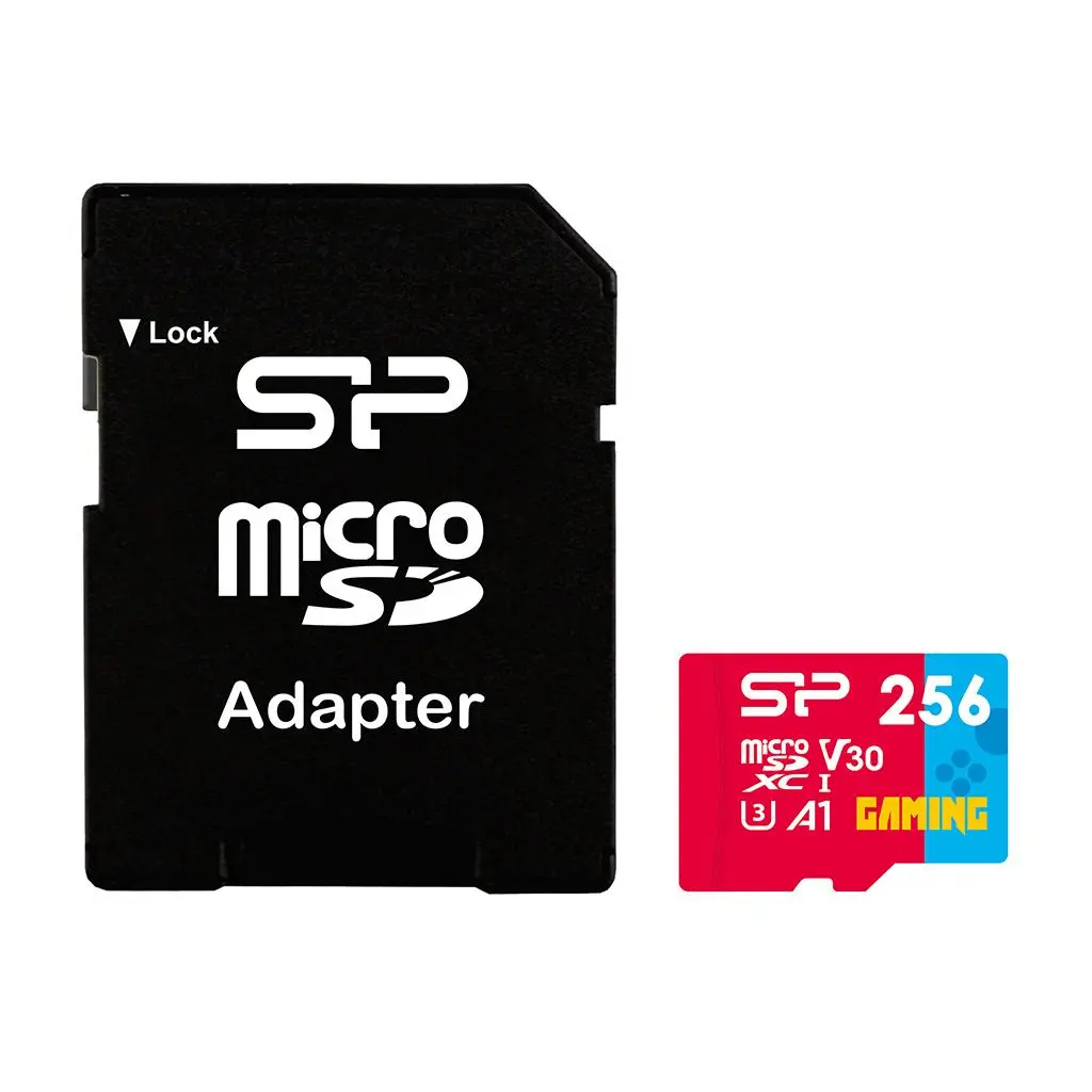 Карта памет Silicon Power Superior Gaming 256GB,microSDHC/SDXC, Class 10, A1, V30, UHS-I U3, SD Adapter - image 1