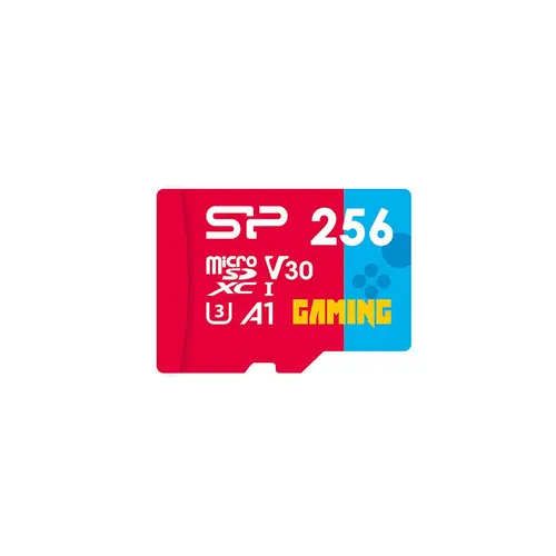 Карта памет Silicon Power Superior Gaming 256GB,microSDHC/SDXC, Class 10, A1, V30, UHS-I U3, SD Adapter