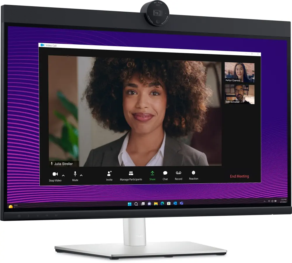 Monitor, Dell P2724DEB, 27.0" Video Conferencing AG, IPS, 5ms, 1000:1, 350 cd/m2, QHD (2560x1440), 99% sRGB, cameră web, difuzoare 2x5W, microfon - image 2