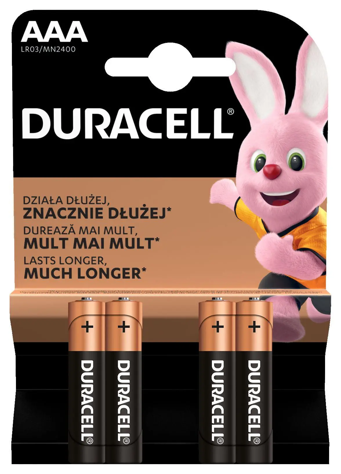Baterie alcalină DURACELL BASIC LR03 /4 buc. în blister/ 1.5V