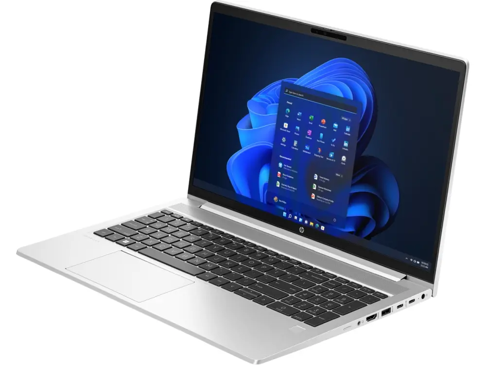 Лаптоп, HP ProBook 450 G10 Pike Silver, Core i5-1335U(up to 4.6GHz/12MB/10C), 15.6" FHD IPS AG 400 nits, 16GB 3200Mhz 1DIMM, 512GB PCIe SSD, WiFi 6E + BT 5.3, FPR, Backlit Kbd, FPR, 3C Batt, Win 11 Pro, 3Y NBD On Site - image 2