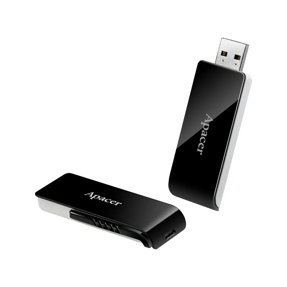 Apacer флашка Flash Drive AH350 64GB USB 3.2 Gen 1, Black - image 3