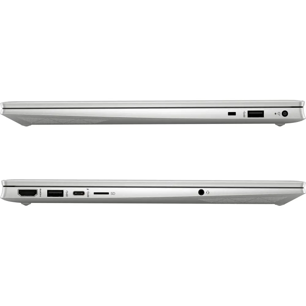 Лаптоп, HP Pavilion 15-eh3030nu Natural Silver, Ryzen 5-7530U (2Ghz, up to 4.5Ghz/16MB/6C), 15.6" FHD IPS AG, 16GB 3200MHz 2DIMM, 512GB PCIe SSD, WiFi 6 2x2 + BT 5.3, Backlit Kbd, 3C Batt, Free DOS - image 2