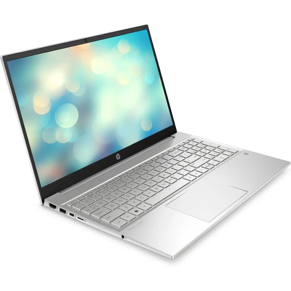 Лаптоп, HP Pavilion 15-eh3030nu Natural Silver, Ryzen 5-7530U (2Ghz, up to 4.5Ghz/16MB/6C), 15.6" FHD IPS AG, 16GB 3200MHz 2DIMM, 512GB PCIe SSD, WiFi 6 2x2 + BT 5.3, Backlit Kbd, 3C Batt, Free DOS - image 3