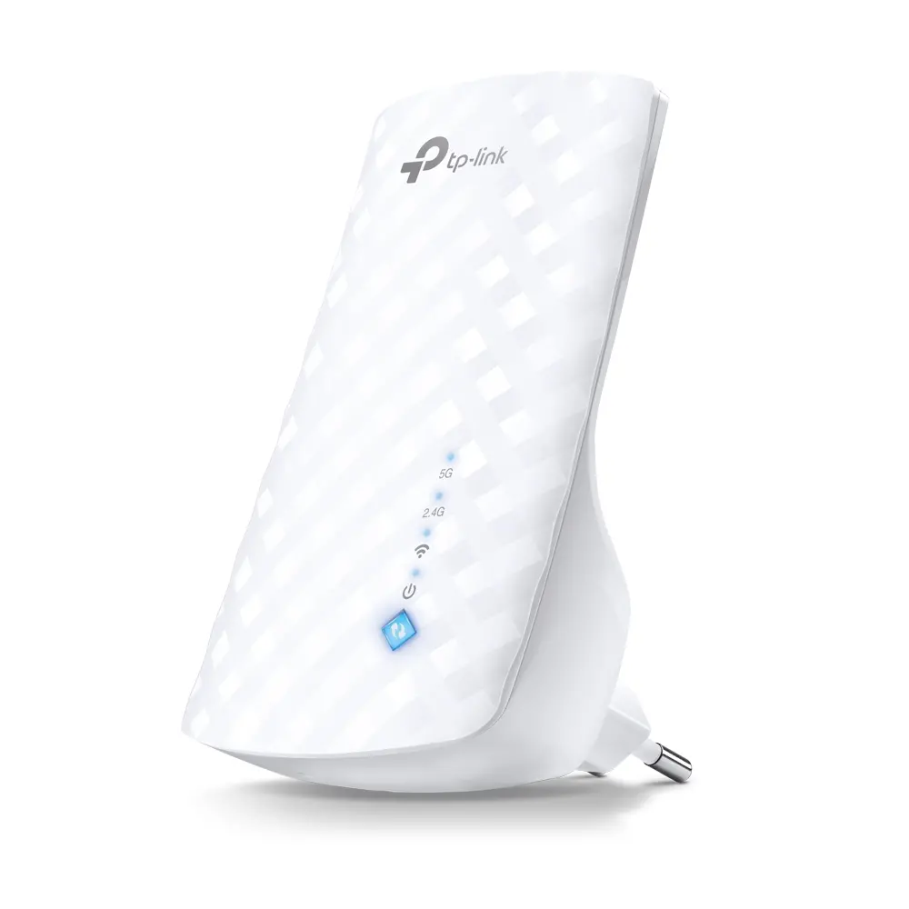 Extender Wi-Fi TP-Link RE190 AC750, conectare în priză, 433Mbps la 5GHz + 300Mbps la 2.4GHz, 802.11ac/a/b/g/n, buton WPS și Reset, 3 antene interne - image 1