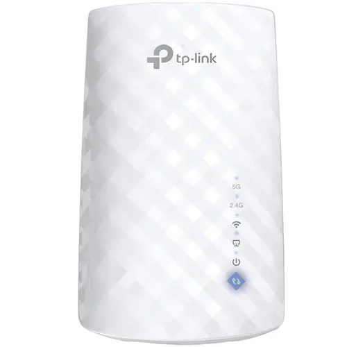 TP-Link RE190 AC750 Wi-Fi Range Extender, Wall Plugged, 433Mbps at 5GHz + 300Mbps at 2.4GHz, 802.11ac/a/b/g/n, WPS and Reset button, 3 internal antennas , intelligent Signal light, OneMesh