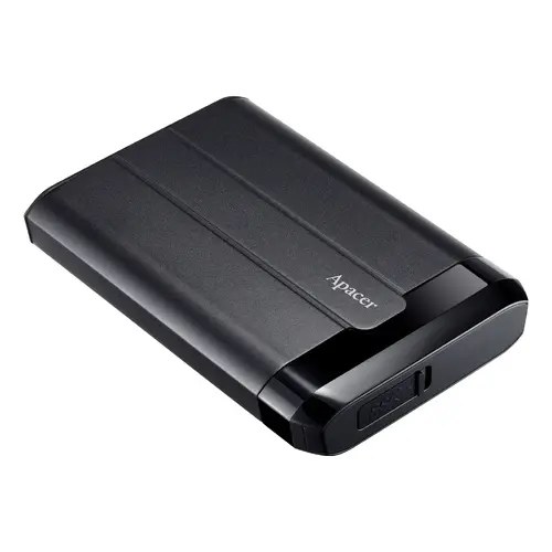 Apacer Външен хард диск Portable Hard Drive AC732 1TB USB 3.2 Gen 1, Military-Grade, Shockproof, IP68, Black - image 2