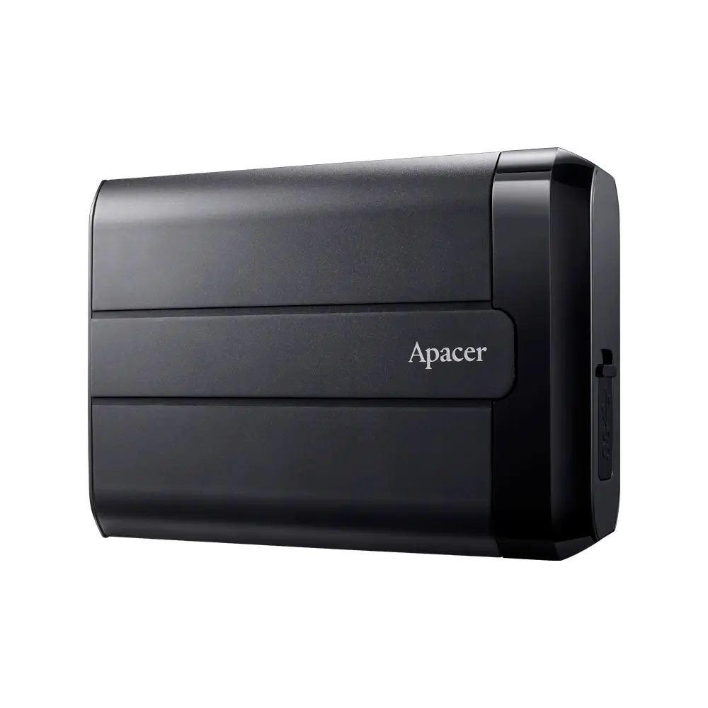 Apacer Външен хард диск Portable Hard Drive AC732 1TB USB 3.2 Gen 1, Military-Grade, Shockproof, IP68, Black - image 3