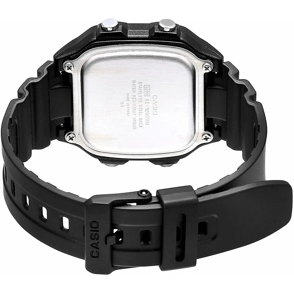 Мъжки дигитален часовник Casio - Casio Collection - AE-1200WH-1BVDF - image 1