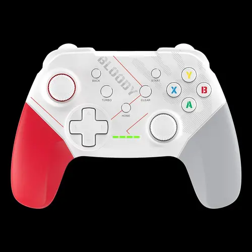 Controler de gaming A4tech Bloody GPW50, Dual-mode cu fir și fără fir, Alb - 3