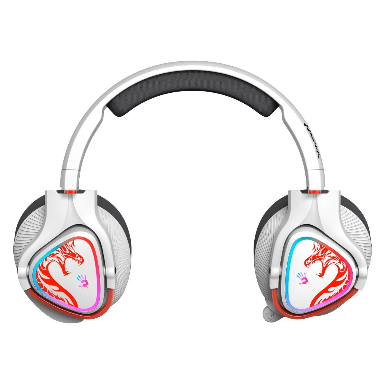 Căști de gaming A4TECH Bloody MR720 Naraka, RGB, Bluetooth + USB, Albe - image 4