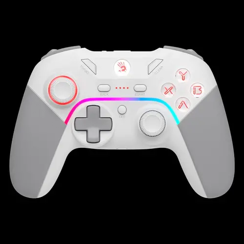 Gaming χειριστήριο A4tech Bloody GPW70, Ενσύρματο και ασύρματο, RGB, Λευκό - 2