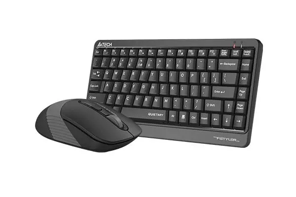 Комплект клавиатура и мишка A4TECH Fstyler FGS1110Q, Безжичен, Сива - image 3