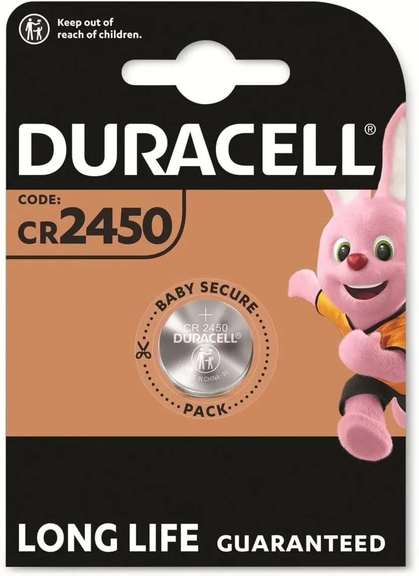 Baterie buton cu litiu DURACELL CR2450, 3V, 1 buc. în blister, preț pentru 1 buc