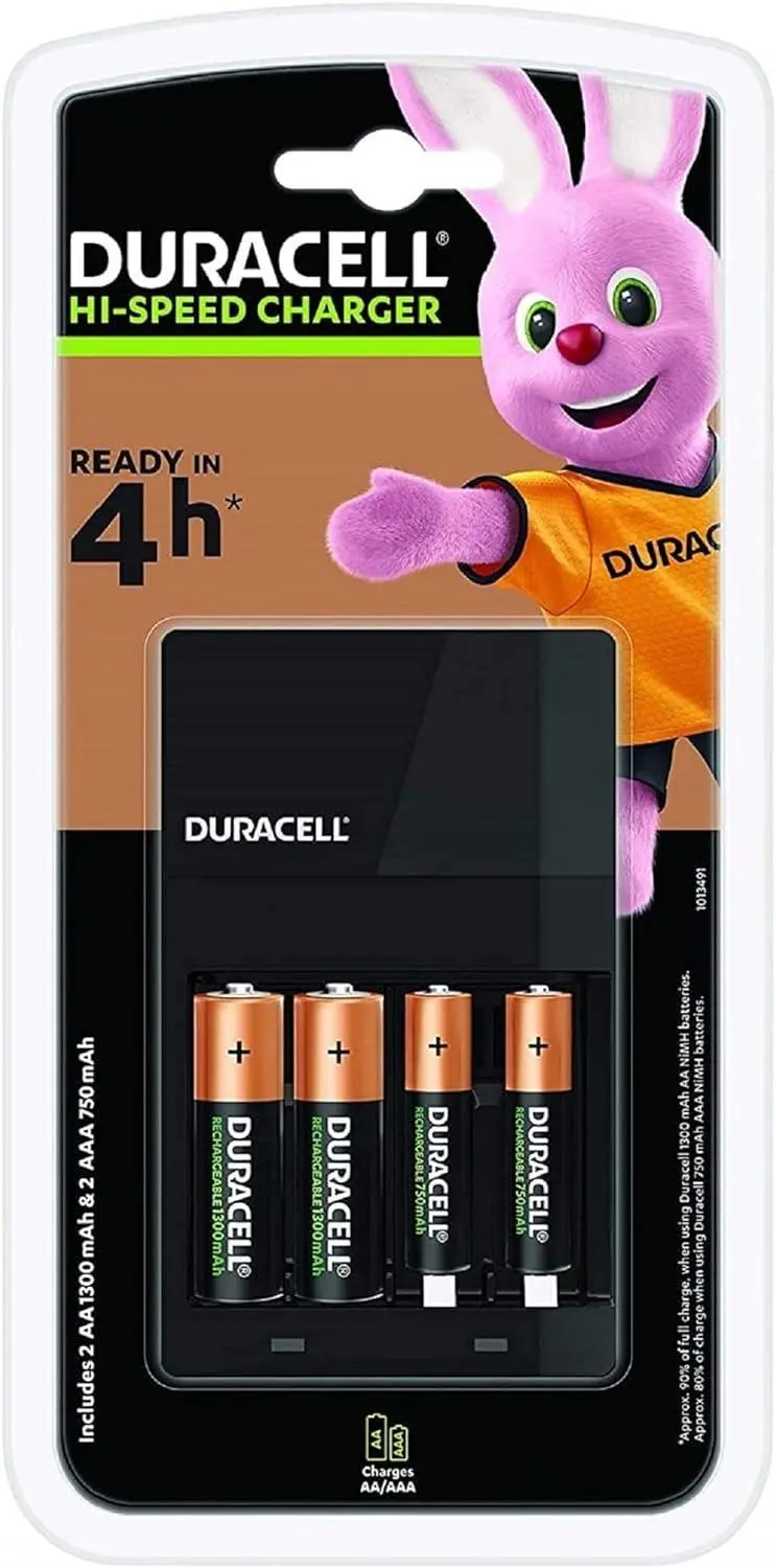 Încărcător CEF14 + 2*AA NiMH 1300mAh + 2*AAA NIMH 750mAh 4h DURACELL