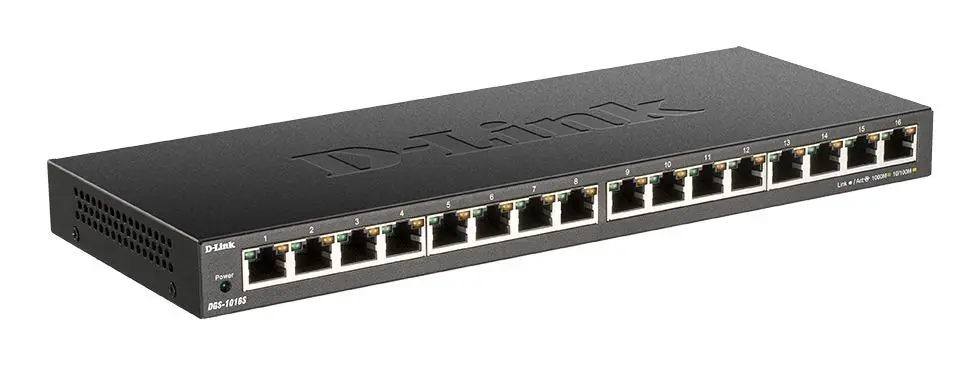 Switch D-Link DGS-1016S/E, 16 porturi 10/100/1000, Desktop