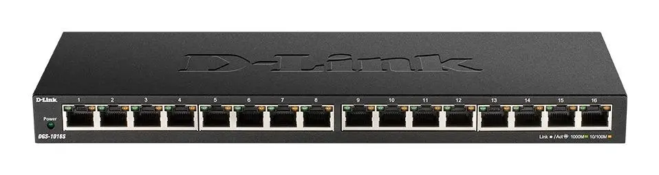 Суич D-Link DGS-1016S/E, 16 портов 10/100/1000, Desktop - image 1