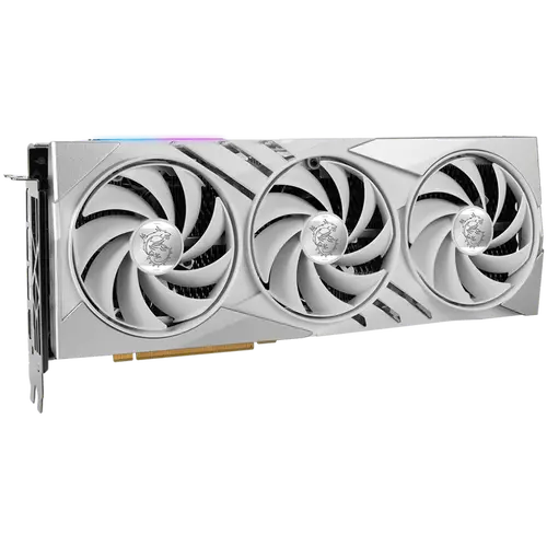 MSI Video Card Nvidia GeForce RTX 4070 Ti SUPER 16G GAMING SLIM WHITE, 16GB GDDR6X, 256-bit, 21 Gbps Effective Memory Clock, 2670 MHz Boost, 8448 CUDA Cores, 3x DisplayPort 1.4a, HDMI 2.1, RAY TRACING, Triple Fan, 700W Recommended PSU, 3Y - image 2