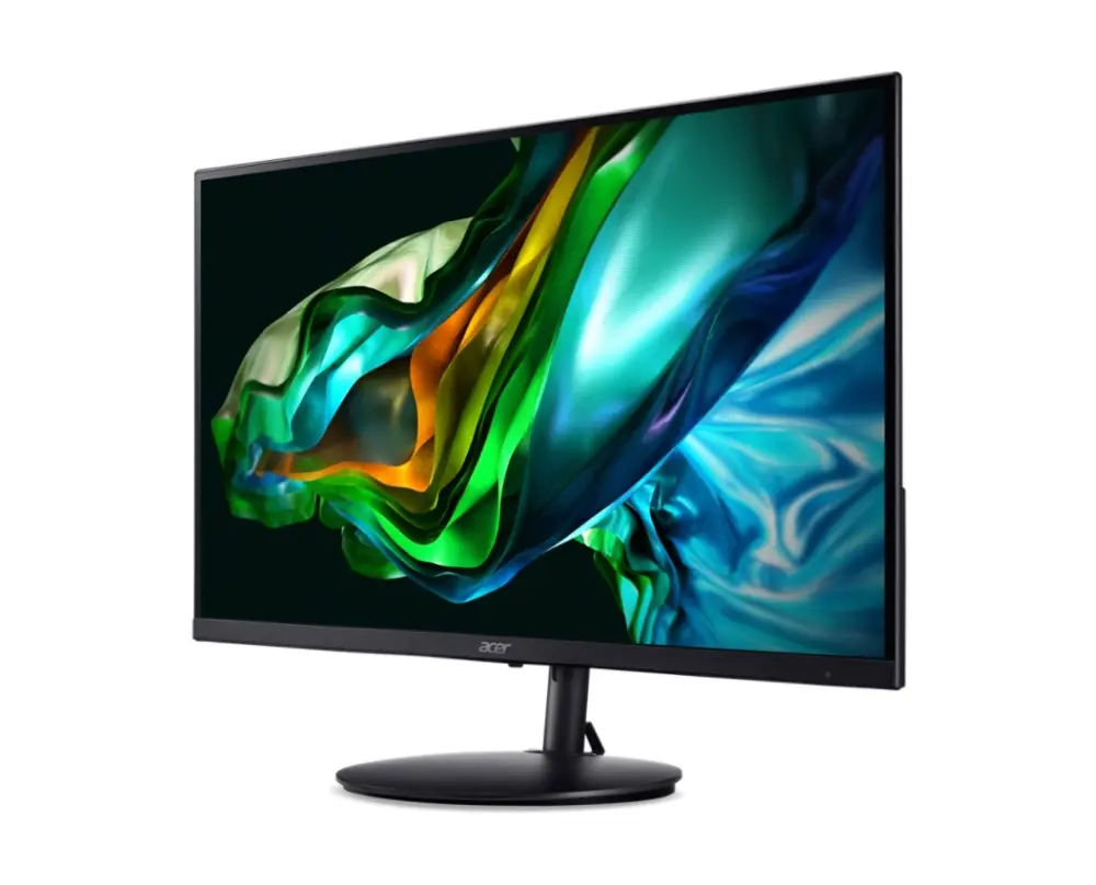 Монитор, Acer SH242YEbmihux, 23.8", IPS, Anti-Glare, FHD 1920x1080, ZeroFrame, FreeSync, 100Hz, 1ms (VRB), 100M:1, 250 cd/m2, HDMI, 1xUSB Type -C (65W), Speakers 1Wx2, Audio out, VESA, Tilt, Swivel 360',Heght Adj.Bluelight shield, Flicker-Less, Black - image 1