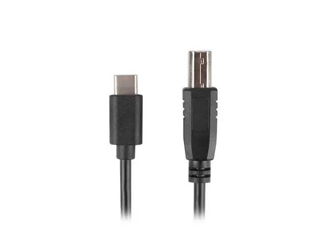 Кабел, Lanberg USB-C (M) -> USB-B (M) 2.0 ferrite cable 3m, black - image 1