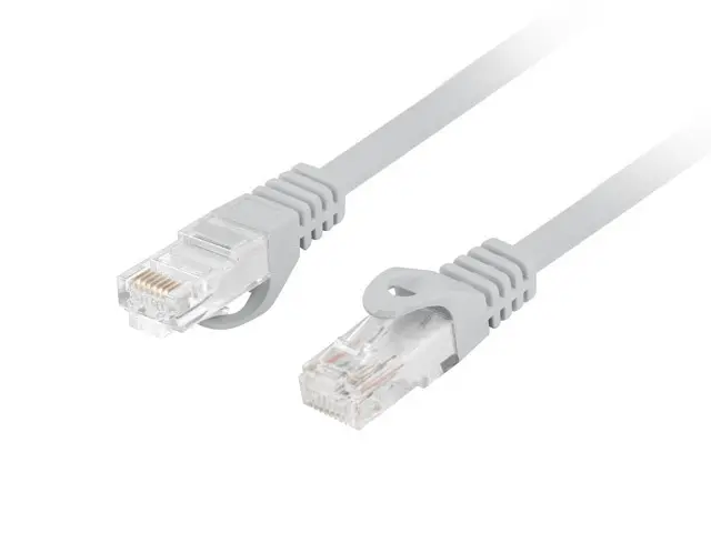 Кабел, Lanberg patchcord CAT.6 UTP LSZH CCA 3m Fluke Passed, Grey