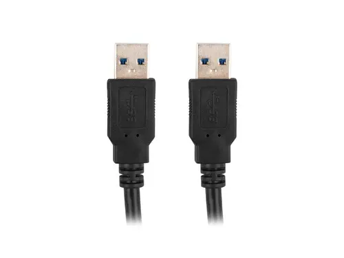Кабел, Lanberg USB-A (M) -> USB-A (M) 3.0 cable 1.8m, black - image 1