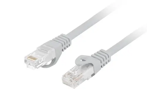 Кабел, Lanberg patchcord CAT.6 UTP LSZH CCA 5m Fluke Passed, Grey