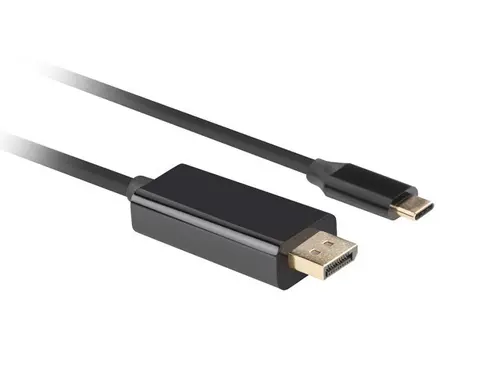 Кабел, Lanberg USB-C (M) -> Displayport(M) 1.2 4K 60hz cable 3m, black - image 1