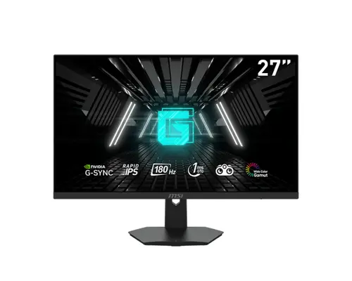 Монитор, MSI G274F, 27", 180Hz, Rapid IPS, 1ms, 1920x1080 FHD, Nvidia G-sync compatible, HDR Ready, Night Vision, Anti-Flicker, LBL, 250 nits, 1000:1, 100M:1, 2xHDMI, 1xDP, 1xEarphone out, Tilt, Console mode, Frameless, Vesa 75, Black, 5.3kg