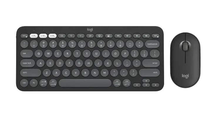 Комплект, Logitech Pebble 2 Combo - TONAL GRAPHITE - US INT'L - 2.4GHZ/BT - N/A - INTNL-973 - UNIVERSAL