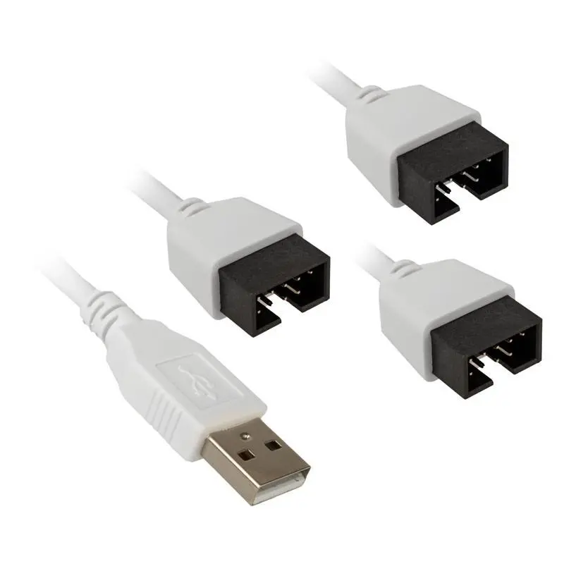 USB Hub Lian Li PW-U2TPAB USB 2.0 1-σε-3 Hub - Λευκό - image 1