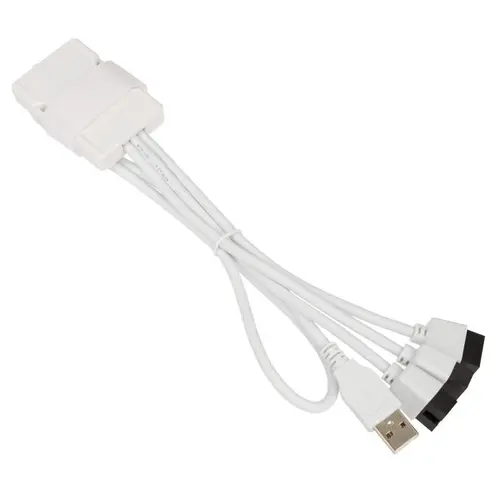 USB Hub Lian Li PW-U2TPAB USB 2.0 1-σε-3 Hub - Λευκό - 1